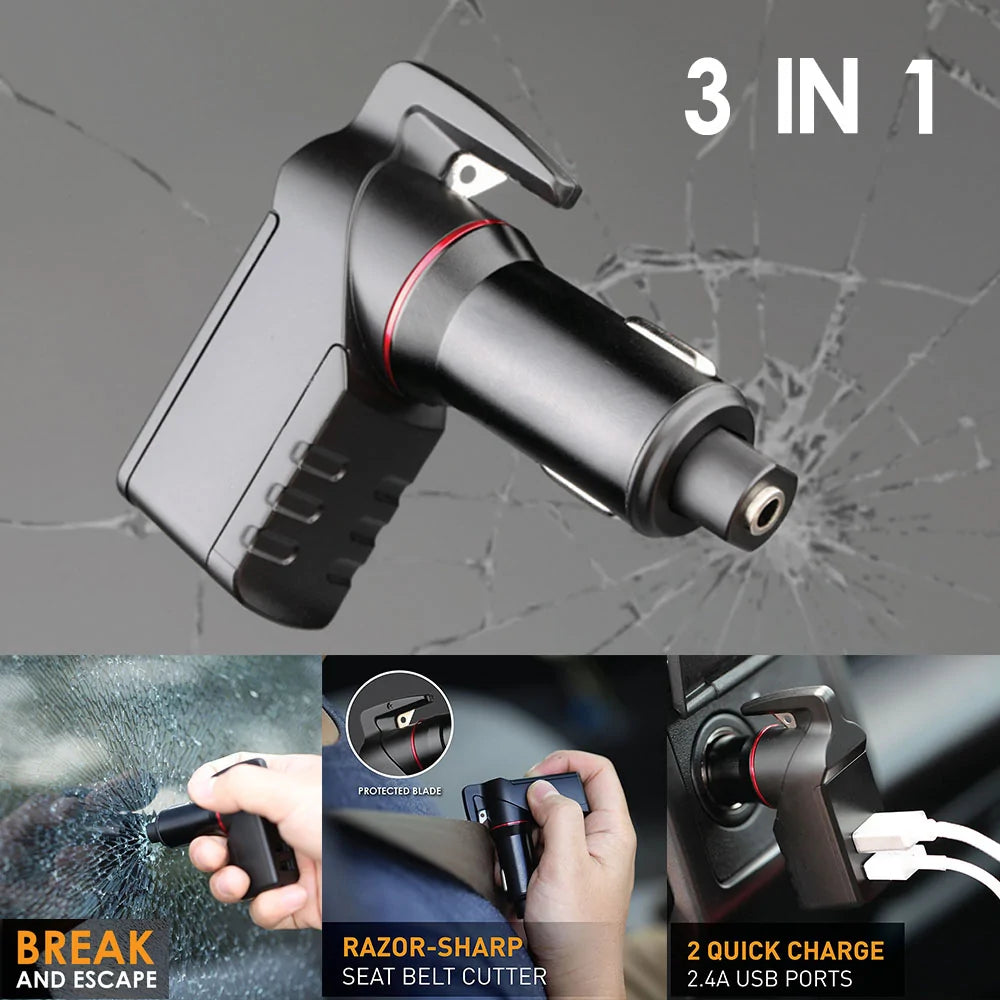 3 in 1 USB Car Charger