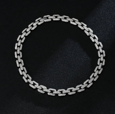 Full Diamond Inlaid Necklace Frugal Finds Galore