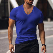 Men's Plus Size Solid Color Casual Short Sleeve T-shirt Frugal Finds Galore