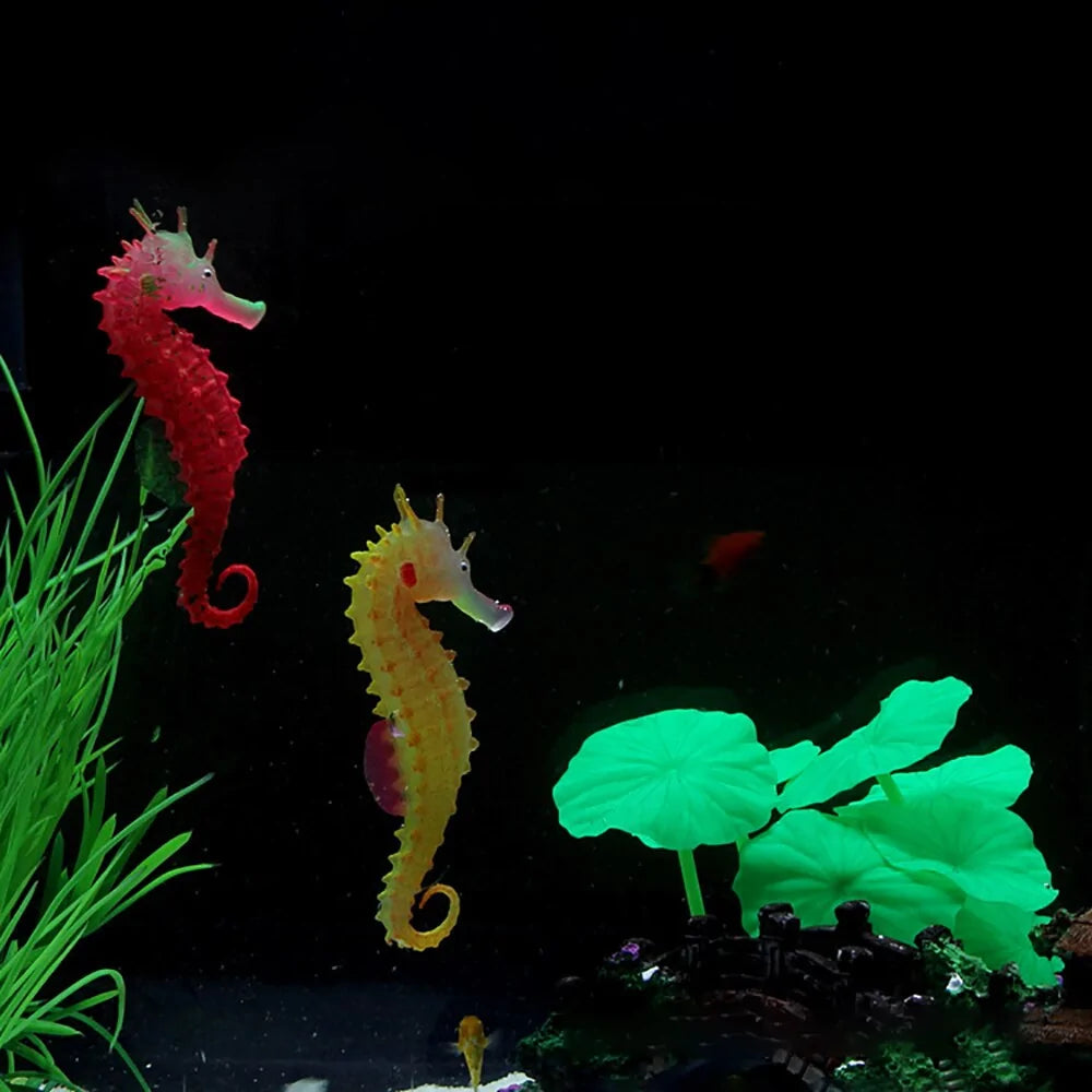 Luminous Seahorse Aquarium Decoration