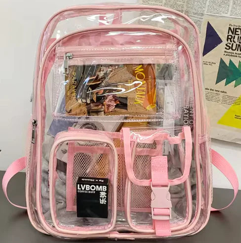 Heavy-Duty Transparent School & Travel Bookbag