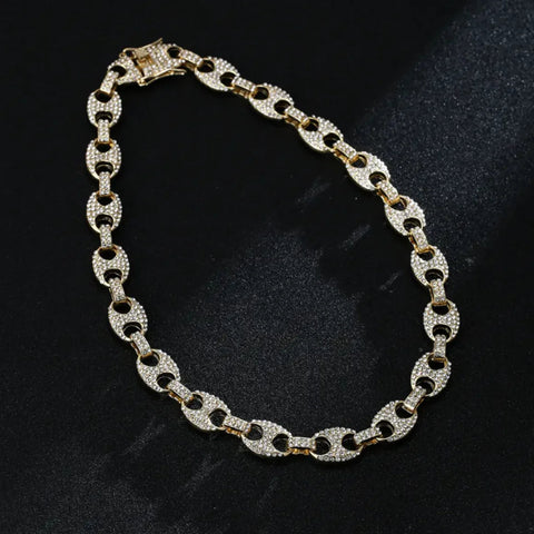 Full Diamond Inlaid Necklace Frugal Finds Galore