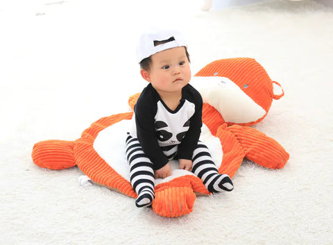 Plush Cute Cartoon Elephant and Fox Baby Play Mat Frugal Finds Galore