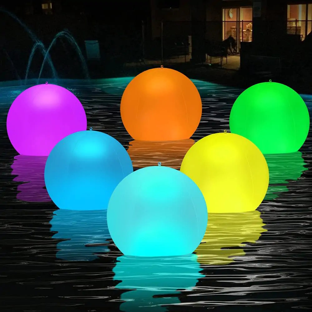 Solar Swimming Pool Balls Color Changing