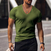 Men's Plus Size Solid Color Casual Short Sleeve T-shirt Frugal Finds Galore