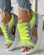 Women's Open Toe Sneakers with Cut Out Design Frugal Finds Galore