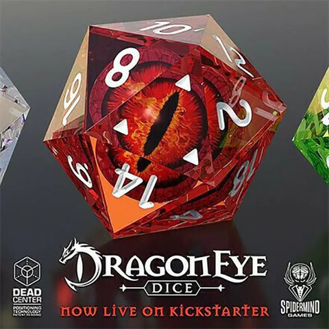 Colorful Dragon Eye Crystal Dice Set with Polygonal Design Frugal Finds Galore