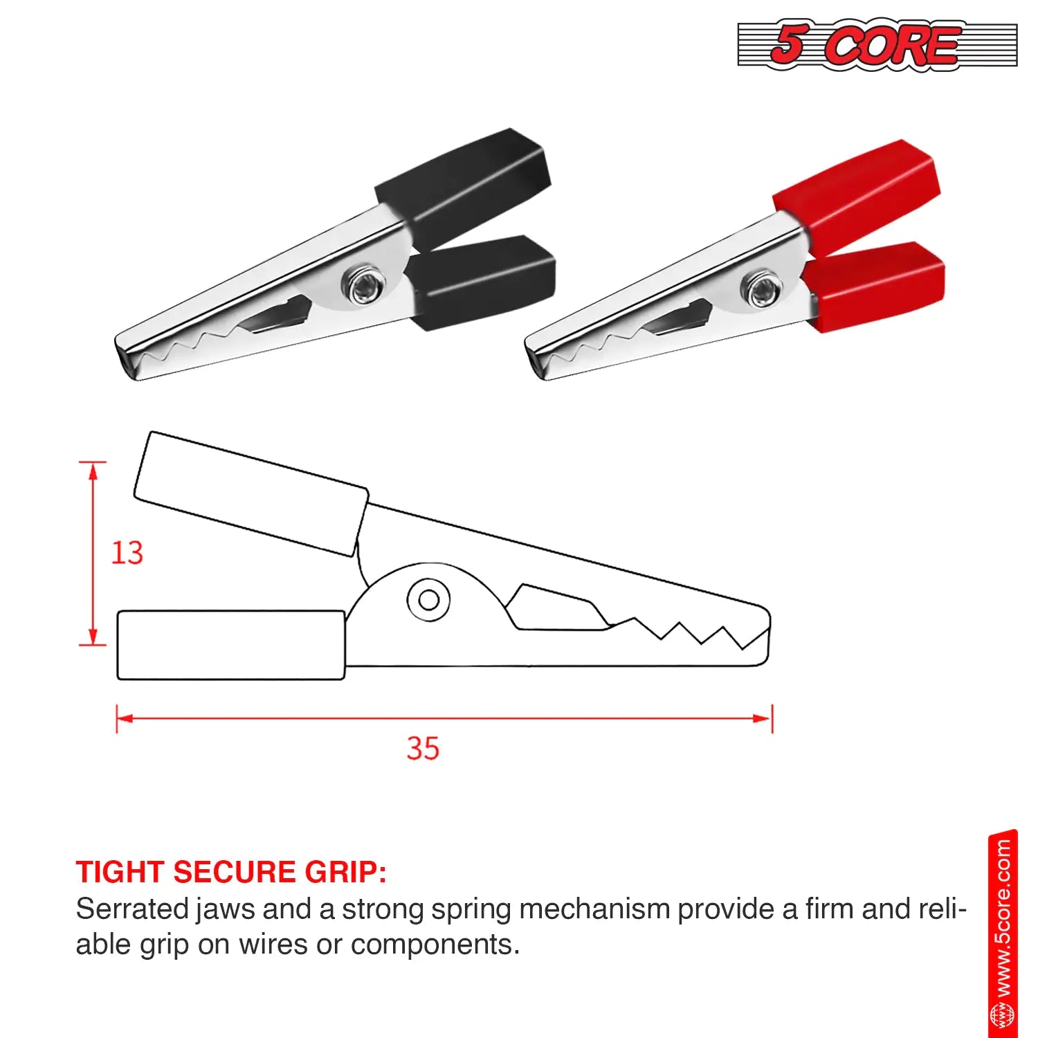 Metal Battery Jumper Clamps