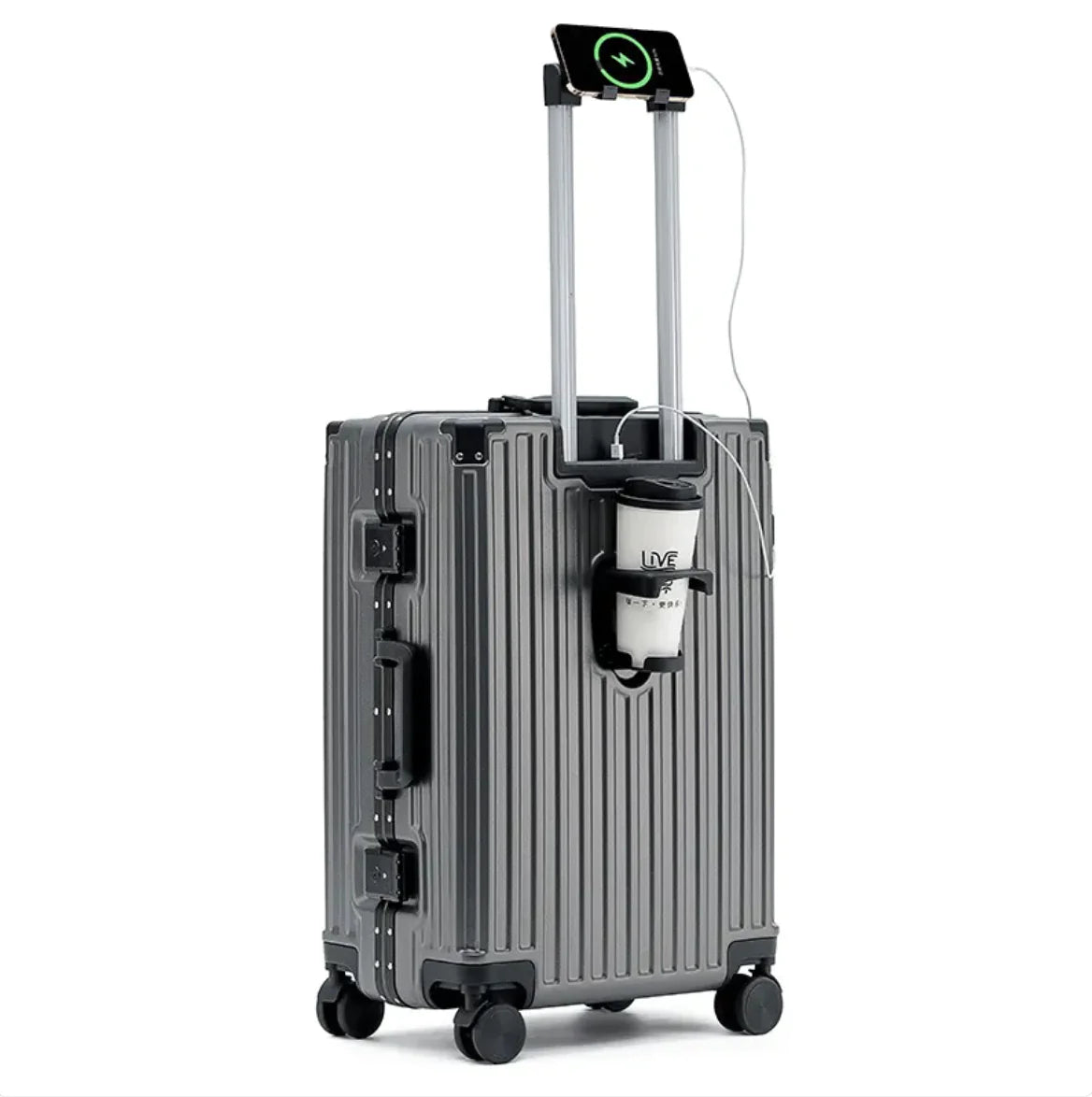 Thick Aluminum Durable Trolley Luggage