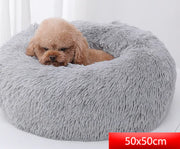 Plush Round Pet Bed for Cats and Dogs Frugal Finds Galore