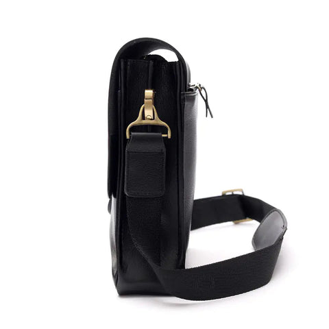 Men's Polo Leather Crossbody Bag - Casual Shoulder Bag Frugal Finds Galore