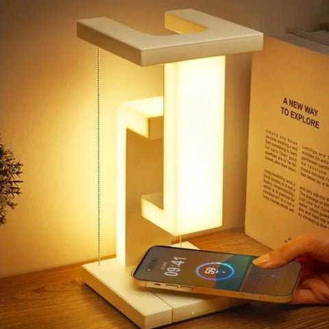 Wireless Charging Desk Lamp with Anti-Gravity Design Frugal Finds Galore