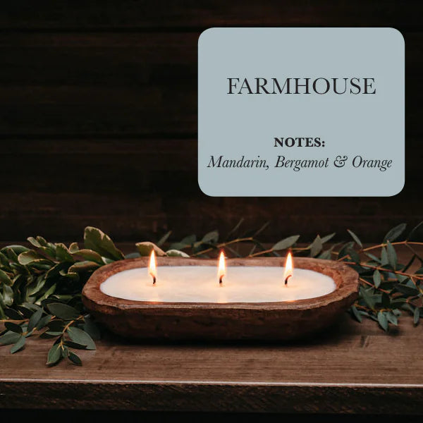 Dough Bowl
Decor
Farmhouse
Soy
Candle
Lighting
3-Wick