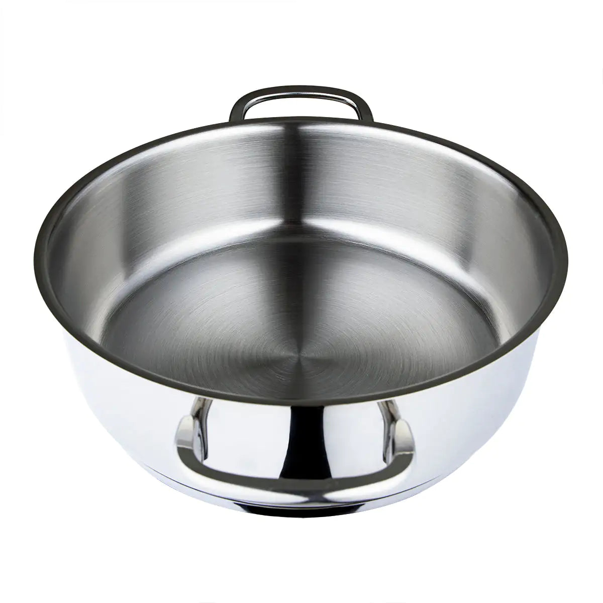 Serenk Modernist Stainless Steel Sautee Pan, 24 cm