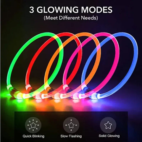 Safety Flashing Glow Dog Collar Frugal Finds Galore