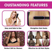 Electric Professional Hair Straightening Brush With LCD Display Frugal Finds Galore