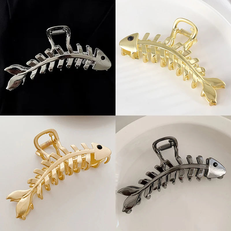 Fish Bones Design Hairpins Style