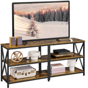 65 Inch TV Farmhouse Entertainment Center, Rustic Brown Frugal Finds Galore
