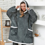 Oversized Hoodie Blanket With Sleeves Sweatshirt Frugal Finds Galore