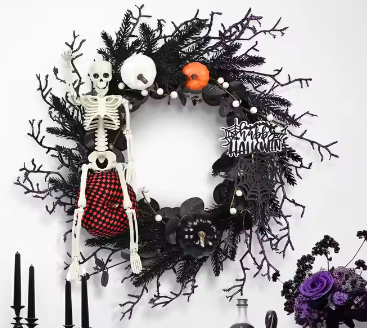 Halloween Wreath Decorations Frugal Finds Galore