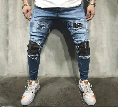 Men's Ripped Blue Jeans Frugal Finds Galore