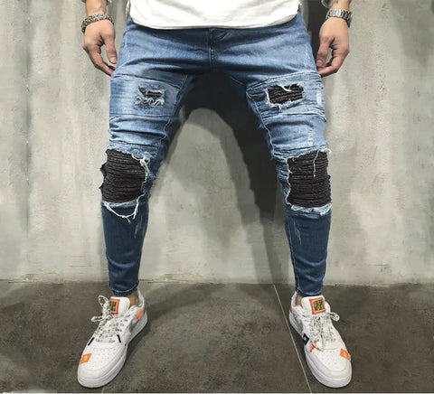 Men's Ripped Blue Jeans Frugal Finds Galore