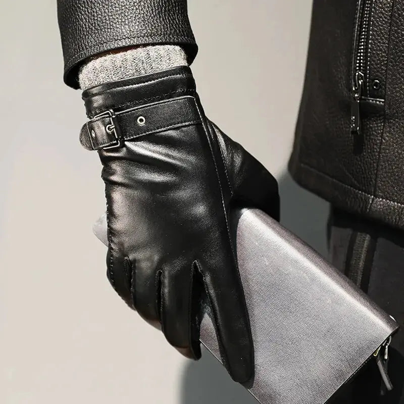 Men's Winter Leather Gloves