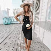 Maternity Long Dress - Elegant Pregnancy Dress Frugal Finds Galore