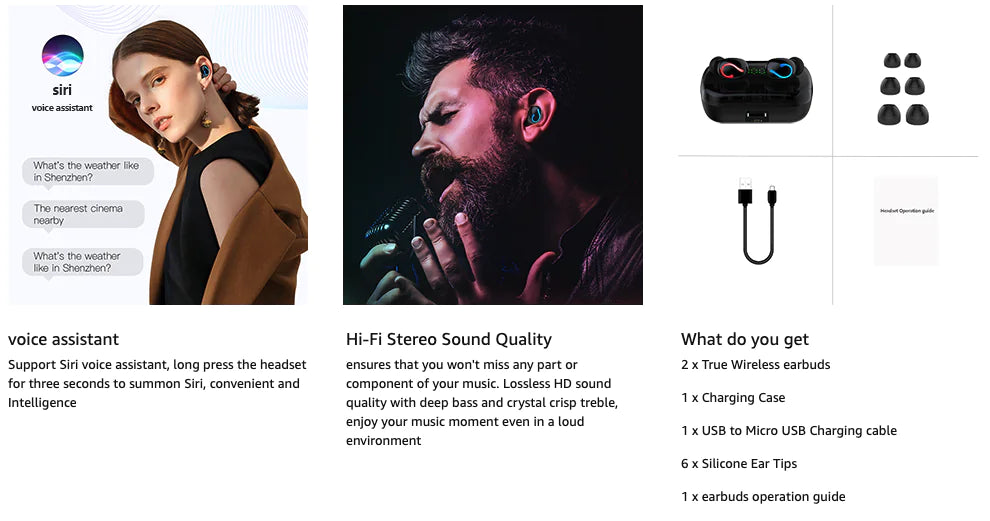 Mini Earbuds Stereo Headphones