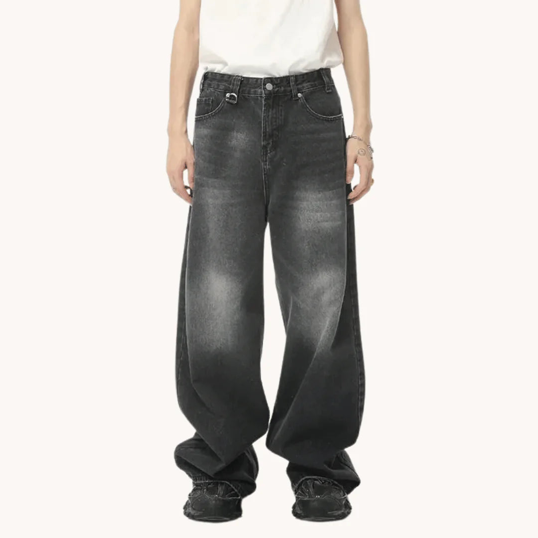 Retro Wide Leg Baggy Jeans