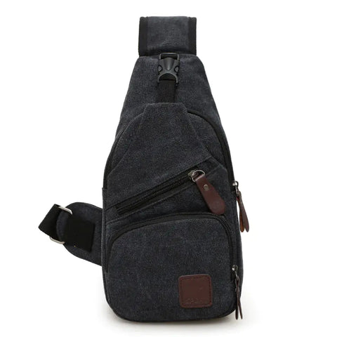 Canvas Crossbody Bag for Men - Trendy Chest Bag Frugal Finds Galore