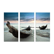 Modern Minimalist Canvas Painting - Three Boat Prints Frugal Finds Galore