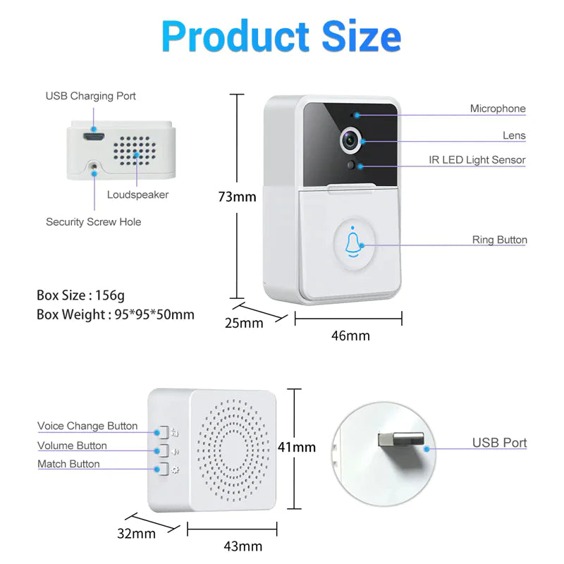 Smart WiFi Doorbell Intercom