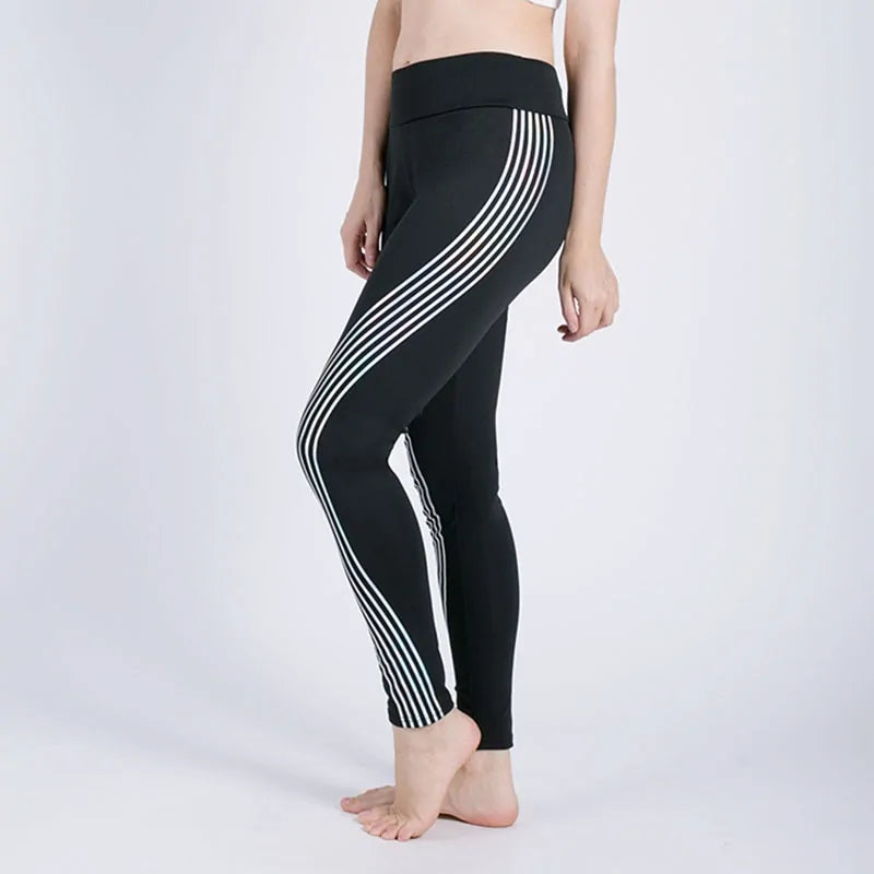 Leggings deportivos Kaminsky New Woman: pantalones de entrenamiento elásticos y brillantes