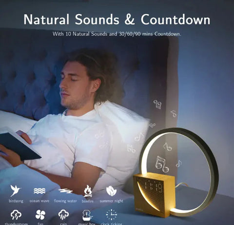 Touch Control Bedside Lamp with Alarm Clock Frugal Finds Galore
