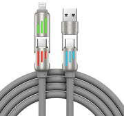 Colorful Four-In-One Fast Charge Cord Frugal Finds Galore