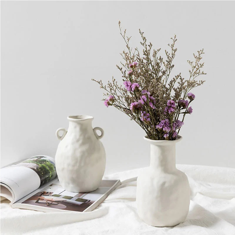 Nordic White Ceramic Vase