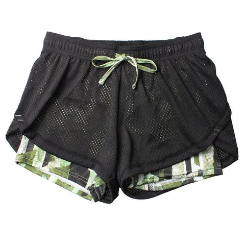 Women's Yoga Fitness Shorts: Elastic Running Leggings with Breathable Mesh Panels Frugal Finds Galore