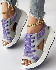 Women's Open Toe Sneakers with Cut Out Design Frugal Finds Galore