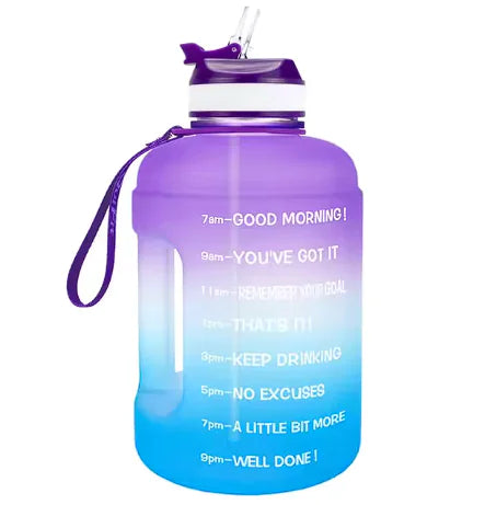 QuiFit Gallon Water Bottle with Straw