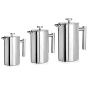 Stainless Steel Double-Layer French Press Coffee Pot Frugal Finds Galore