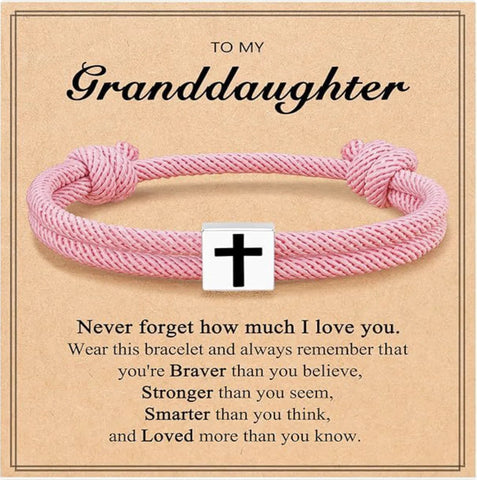 Milan Rope Braided Cross Bracelet Frugal Finds Galore