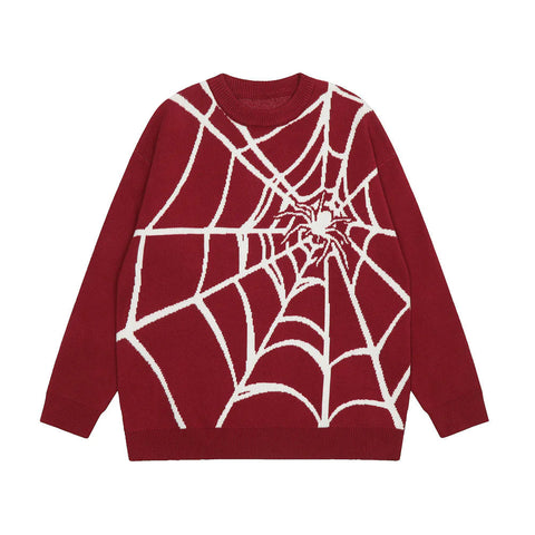 Spider Web Knitted Sweater Frugal Finds Galore