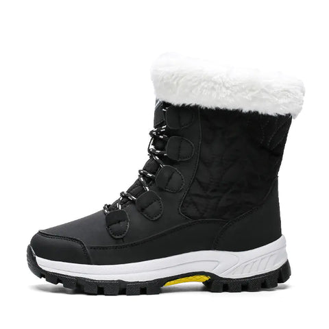 Women's Waterproof High-Top Thick Bottom Winter Boots Frugal Finds Galore