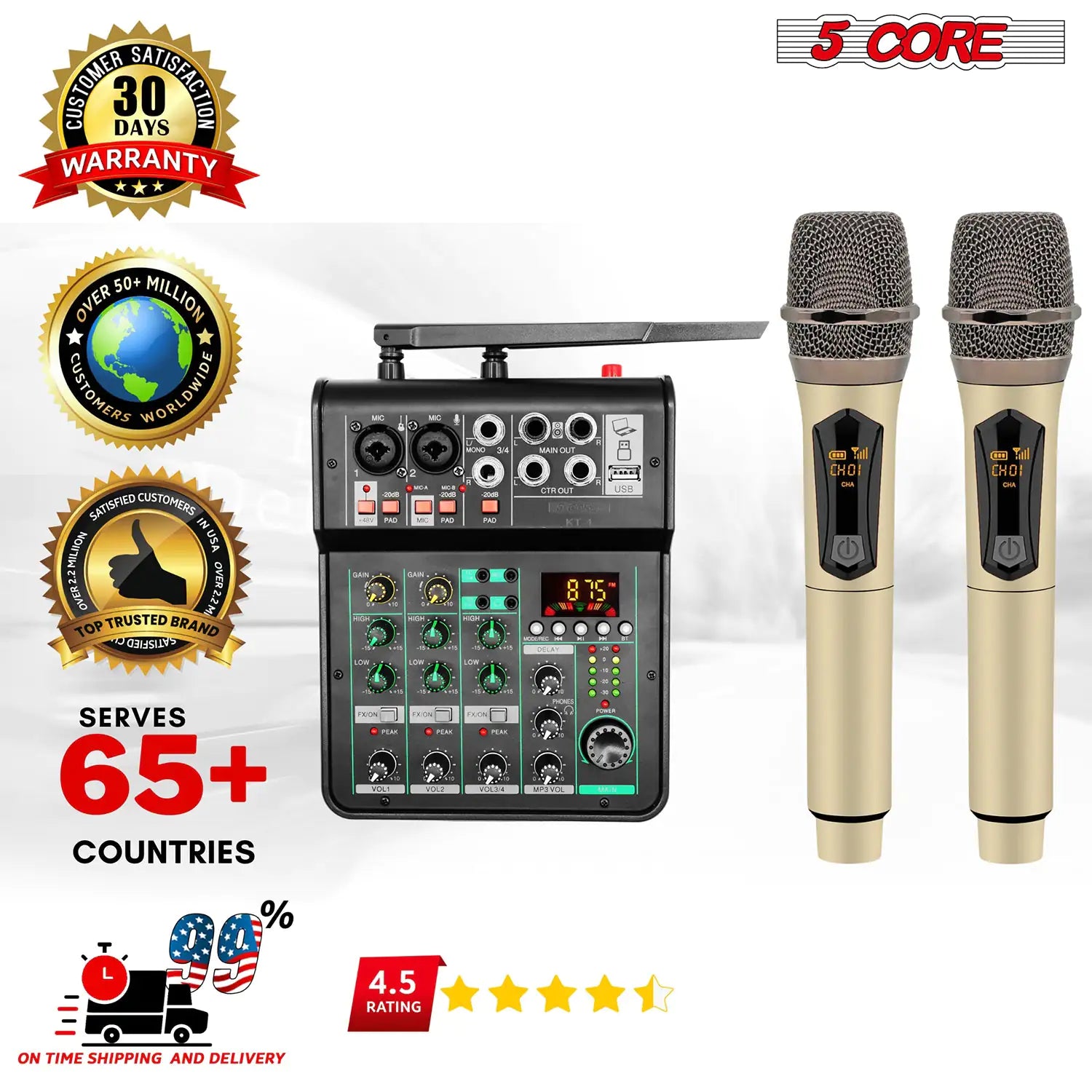 5Core Audio Mixer Sound Board