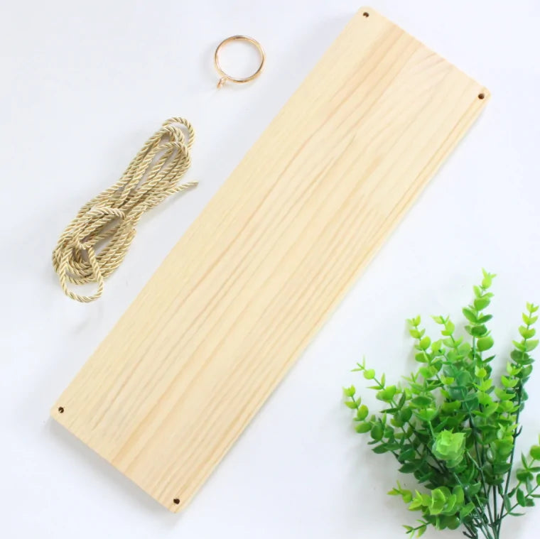 Wooden Rope Swing Shelf