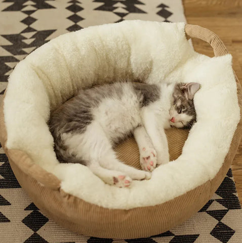 Plush Pet Nest Bed Frugal Finds Galore