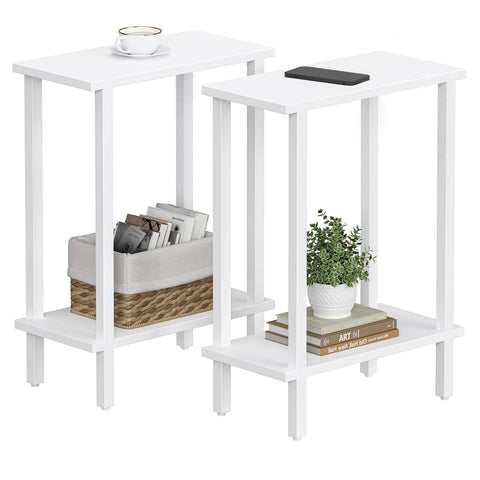 Set of 2 Skinny Sofa Table, Slim Nightstand Frugal Finds Galore