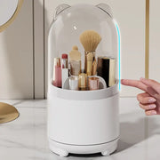 360° Rotating Makeup Storage Box for Beauty Routine Frugal Finds Galore