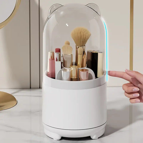 360° Rotating Makeup Storage Box for Beauty Routine Frugal Finds Galore